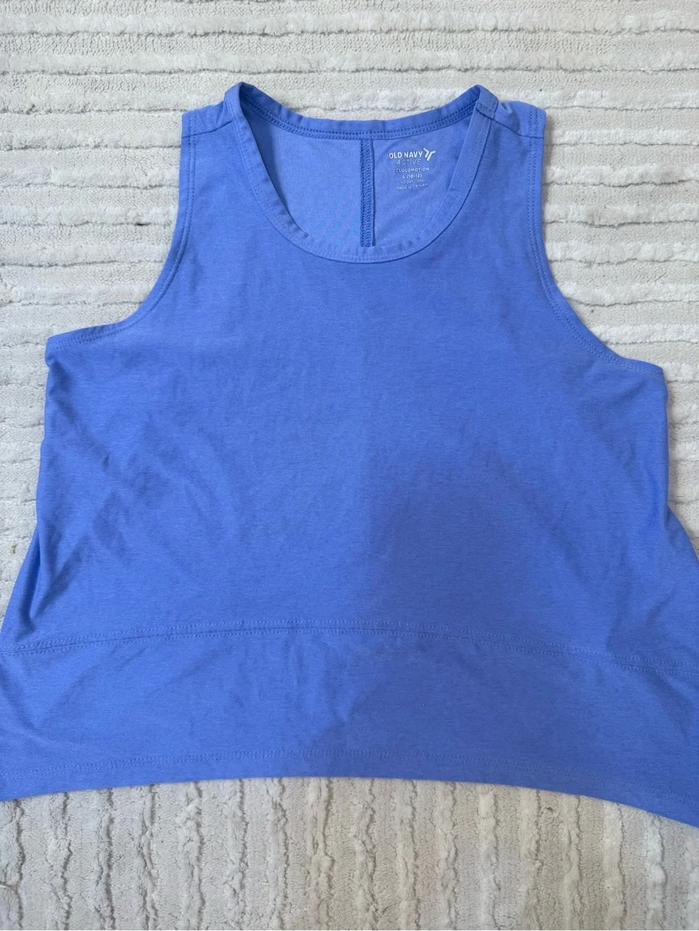 Old Navy Girl’s Periwinkle Blue Cropped Tank Top size Large